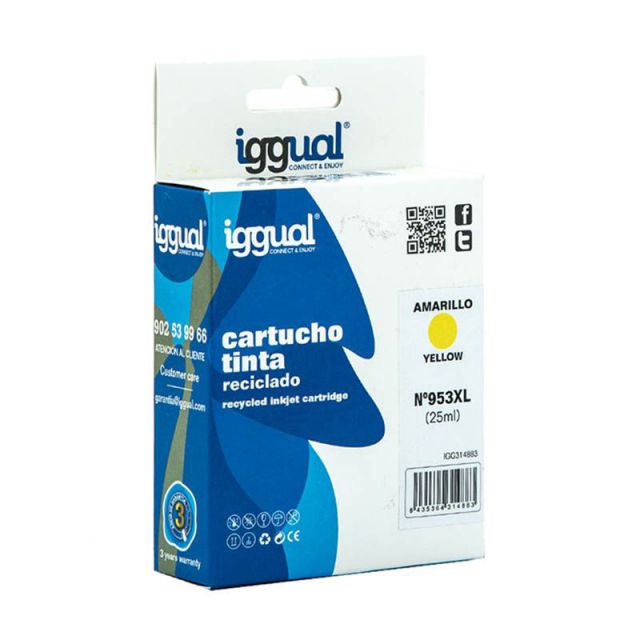 Iggual Cartucho Reciclado Hp N 953xl F6u18ae Ama